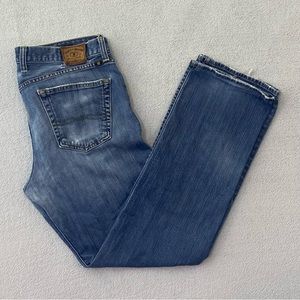 Lucky Brand Mens 34W 32L "361 Vintage Straight" Denim Blue Jeans